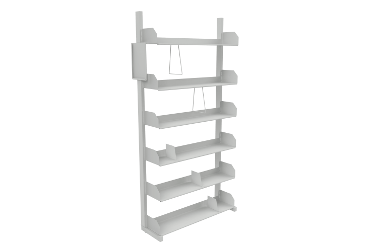 Metalowy regał biblioteczny Rmb 1