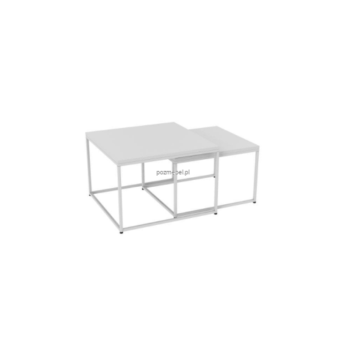 Metalowy stolik kawowy STK 1 Malow – zestaw 2 stolików 600 × 600 mm