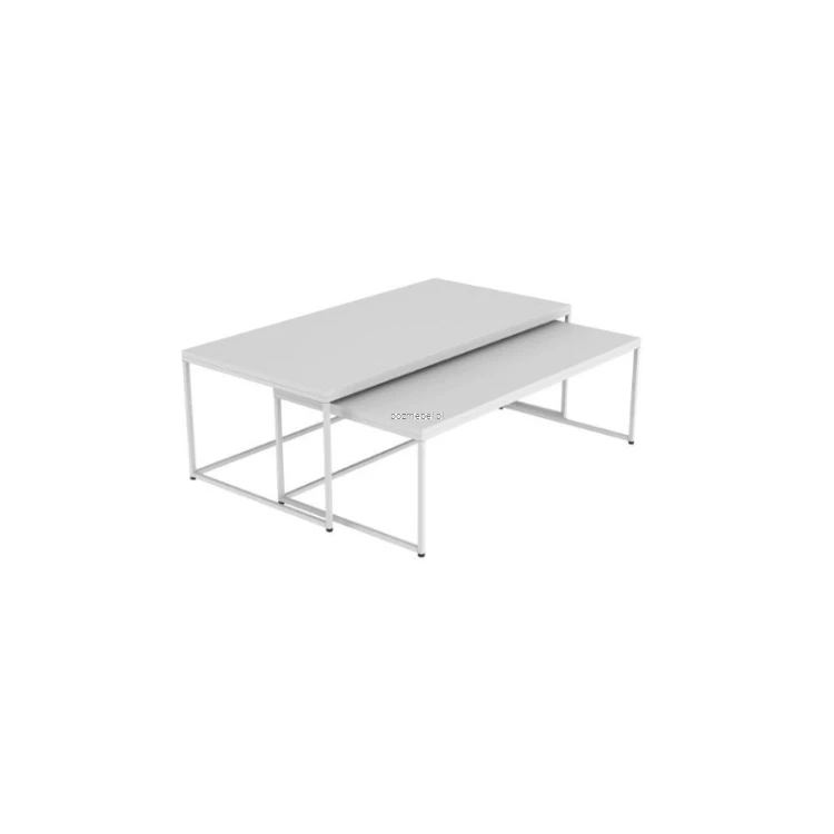 Metalowy stolik kawowy STK 3 Malow – zestaw 2 stolików 1200 × 600 mm