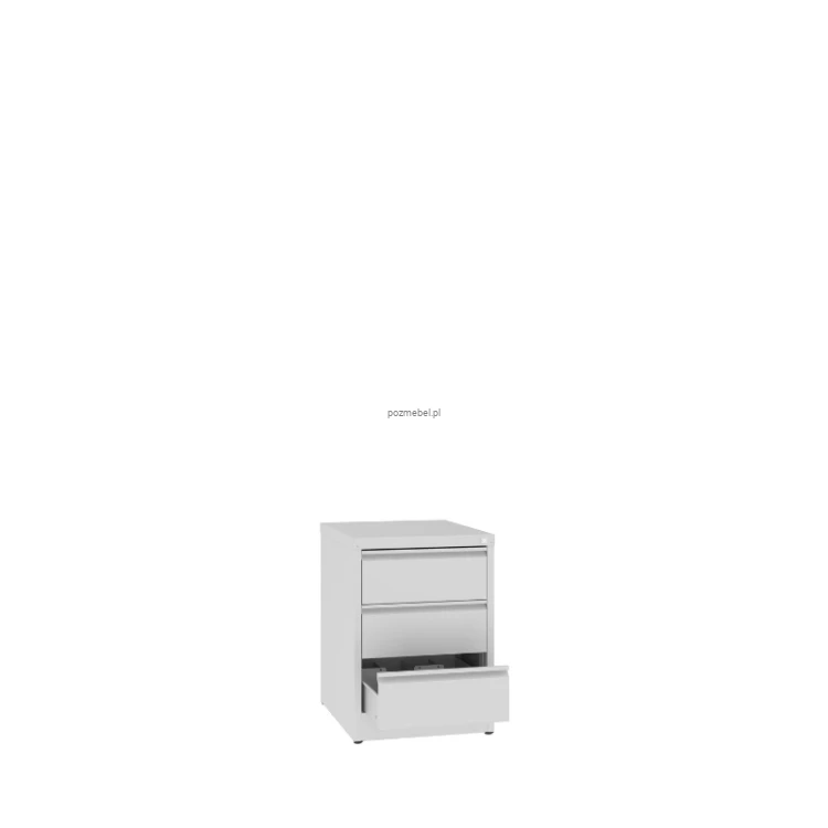 Otwarta szafka kartotekowa 180 × 105 mm SZK 115 Malow – 3 szuflady, 4 rzędy