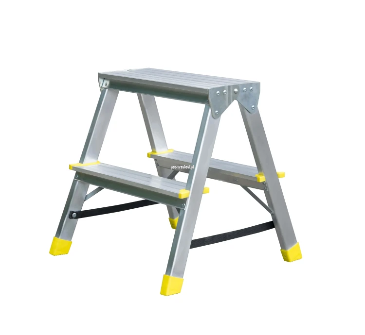 Drabina aluminiowa dwustronna 2-stopniowa BS-DDA2 150 kg Bayersystem