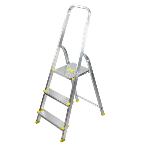 Drabina aluminiowa 3-stopniowa BS-DA3 150 kg z półką Bayersystem