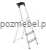 Drabina aluminiowa 3-stopniowa SMART COMPACT BS-DA3 ze zintegrowaną półką 150 kg