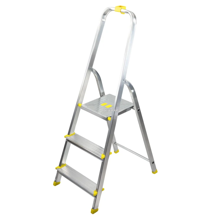 Drabina aluminiowa 3-stopniowa BS-DA3 150 kg z haczykiem Bayersystem-rozlozona-skos.webp