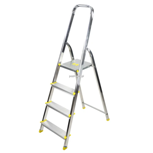 Drabina aluminiowa domowa 4-stopniowa BS-DA4 150 kg Bayersystem