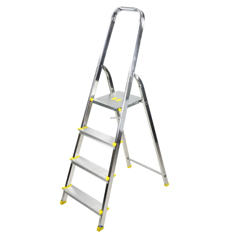 Drabina aluminiowa domowa 4-stopniowa BS-DA4 150 kg Bayersystem