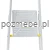 Drabina aluminiowa 4-stopniowa SMART COMFORT BS-DA4 żółta 150 kg Bayersystem-podest-przod.webp