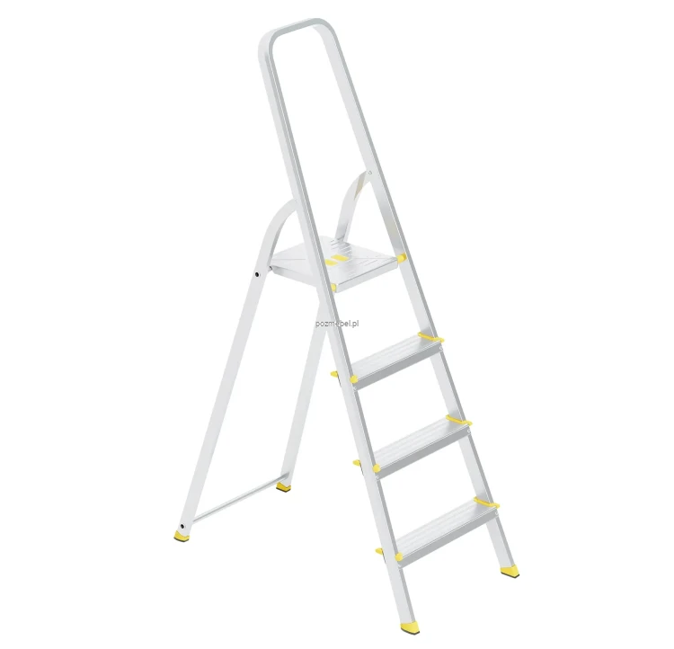 Drabina aluminiowa 4-stopniowa SMART COMFORT BS-DA4 żółta 150 kg Bayersystem