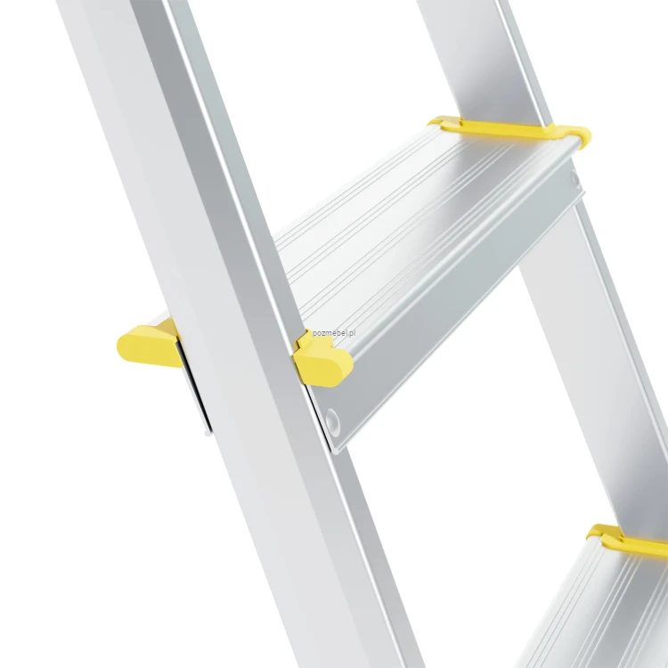 Drabina aluminiowa 4-stopniowa SMART COMFORT BS-DA4 żółta 150 kg Bayersystem-stopnie (1).webp