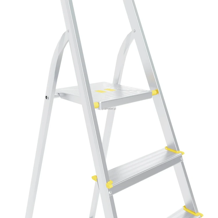 Drabina aluminiowa 4-stopniowa SMART COMFORT BS-DA4 żółta 150 kg Bayersystem-stopnie.webp
