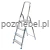 Drabina aluminiowa 4-stopniowa BS-DA4 150 kg z półką