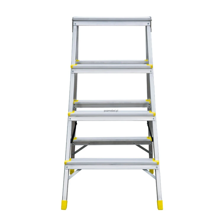 Drabina aluminiowa dwustronna 4-stopniowa BS-DDA4 150 kg Bayersystem