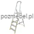 Drabina aluminiowa 5-stopniowa BS-DA5 150 kg z półką gratis Bayersystem
