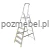 Profesjonalna drabina aluminiowa BS-DA6 6-stopniowa 150 kg Bayersystem
