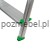 Drabina aluminiowa BS-DA6 6-stopniowa 150 kg – zielone elementy Bayersystem - stopka lewa