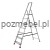 Drabina aluminiowa BS-DA7+ 7-stopniowa 150 kg – szerokie stopnie 13 cm Bayersystem