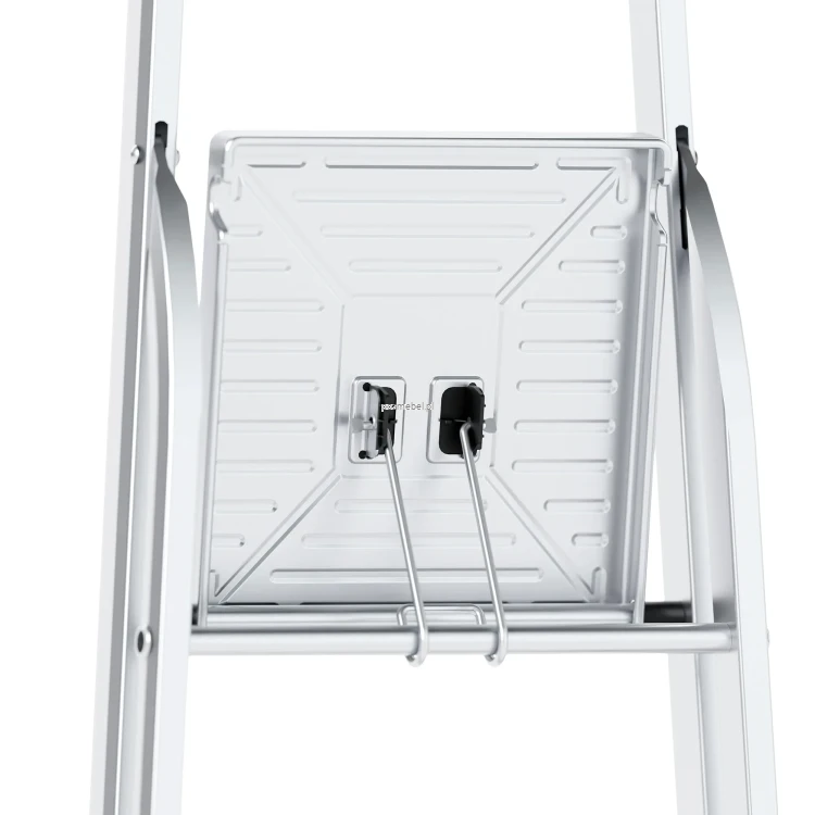 Drabina aluminiowa 7-stopniowa SMART COMFORT BS-DA7 150 kg z tłoczonym podestem-podest-tyl.webp
