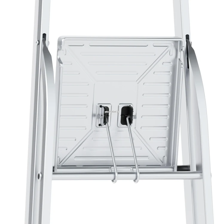 Drabina aluminiowa 8-stopniowa SMART COMFORT BS-DA8 150 kg z tłoczonym podestem-podest-tyl.webp