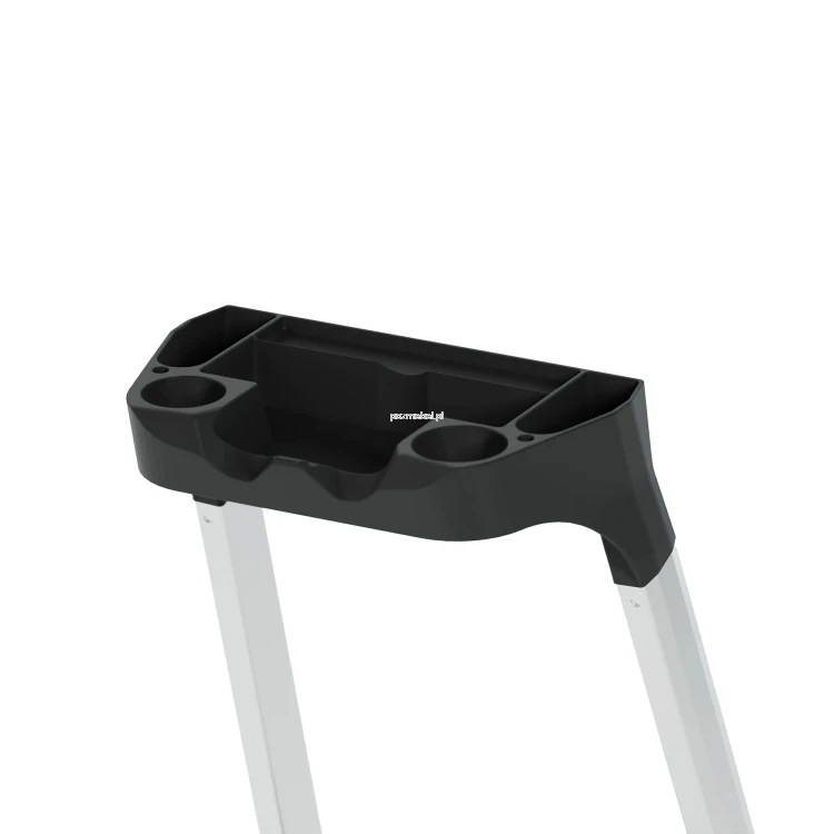 Drabina aluminiowa 8-stopniowa SMART COMPACT BS-DA8 ze zintegrowaną półką 150 kg-polka.webp