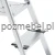 Drabina aluminiowa 8-stopniowa SMART COMPACT PLUS BS-DA8 z półką i szerokimi stopniami 150 kg - stopnie