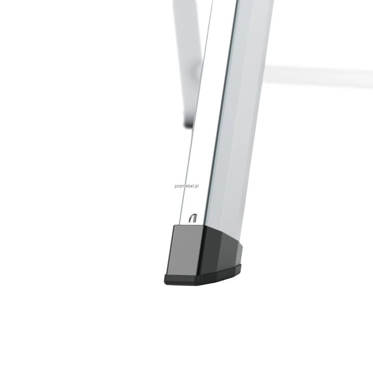 Drabina aluminiowa 8-stopniowa SMART COMPACT PLUS BS-DA8 z półką i szerokimi stopniami 150 kg - stopki
