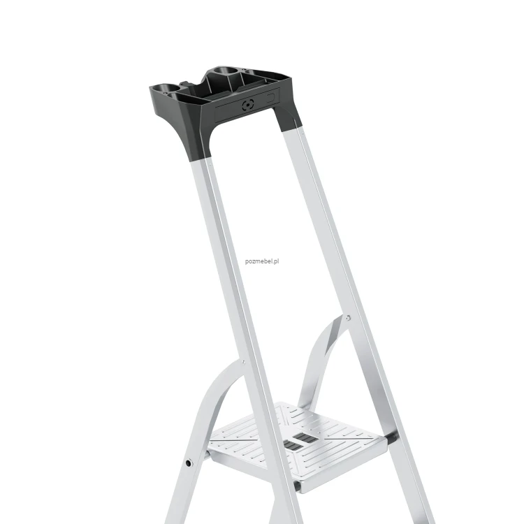 Drabina aluminiowa 8-stopniowa SMART COMPACT PLUS BS-DA8 z półką i szerokimi stopniami 150 kg - palak