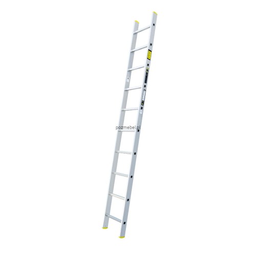 Drabina przemysłowa aluminiowa przystawna BS-DJ 1x10 150 kg Bayersystem