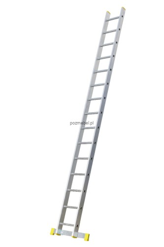 Drabina przemysłowa aluminiowa przystawna BS-DJ 1x15 150 kg ze stabilizatorem Bayersystem