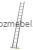 Drabina przemysłowa aluminiowa przystawna BS-DJ 1x14 150 kg ze stabilizatorem Bayersystem