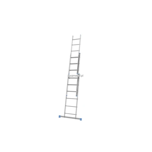 Drabina aluminiowa wielofunkcyjna BS-DW 3x6 150 kg – niebieskie elementy Bayersystem