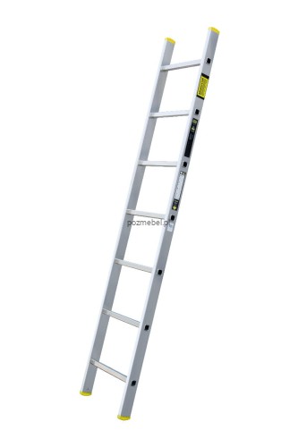 Drabina przemysłowa aluminiowa przystawna BS-DJ 1x7 150 kg Bayersystem-skos.jpg
