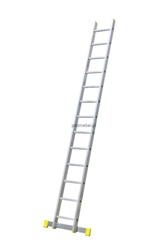 Drabina przemysłowa aluminiowa przystawna BS-DJ 1x13 150 kg ze stabilizatorem Bayersystem
