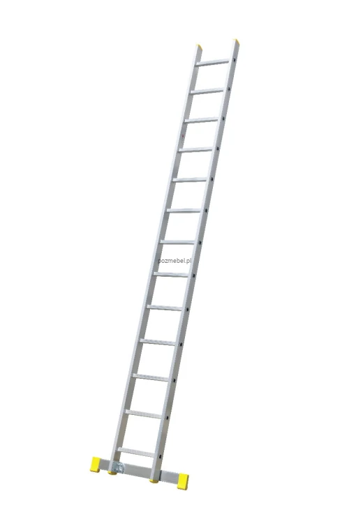 Drabina przemysłowa aluminiowa przystawna BS-DJ 1x13 150 kg ze stabilizatorem Bayersystem