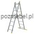 Drabina aluminiowa przemysłowa dwustronna BS-DW 2x8 150 kg Bayersystem