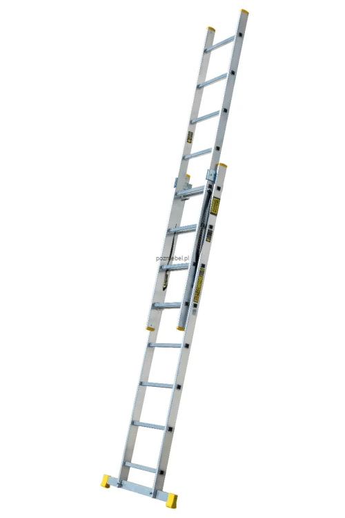 Drabina aluminiowa przemysłowa dwustronna BS-DW 2x8 150 kg Bayersystem-rozsunieta-do-przystawnej.jpg