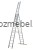 Drabina aluminiowa przemysłowa wielofunkcyjna BS-DW 3x15 150 kg Bayersystem-drabina-maksymalnie-rozlozona.jpg