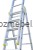 Drabina aluminiowa przemysłowa wielofunkcyjna BS-DW 3x15 150 kg Bayersystem-rozlozona-drabina---zblizenie.jpg