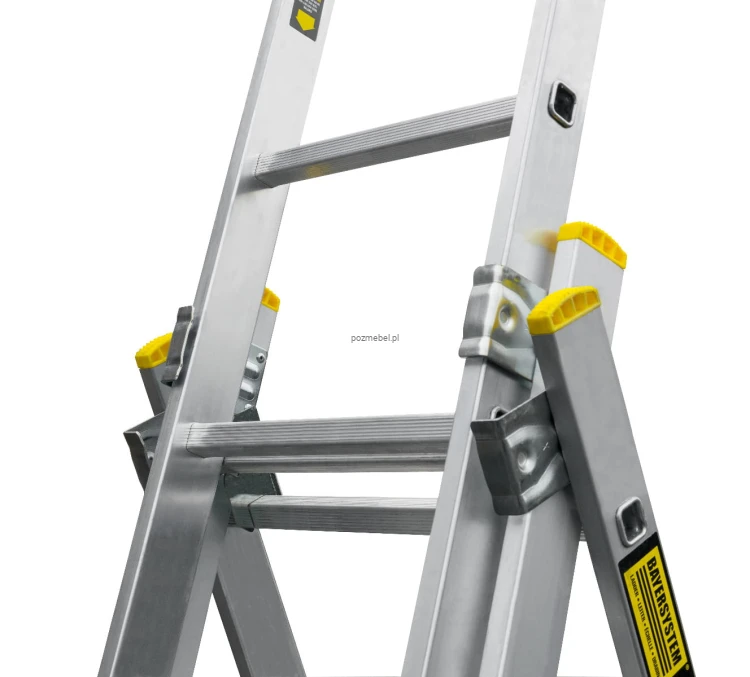 Drabina aluminiowa przemysłowa wielofunkcyjna BS-DW 3x7 150 kg Bayersystem-laczenie-przesel.jpg