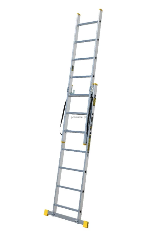 Drabina aluminiowa przemysłowa dwustronna BS-DW 2x7 150 kg Bayersystem-rozsunieta-do-przystawnej.jpg