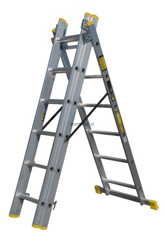 Drabina aluminiowa przemysłowa wielofunkcyjna BS-DW 3x6 150 kg Bayersystem-rozstawiona-w-litere-A.jpg
