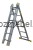Drabina aluminiowa przemysłowa wielofunkcyjna BS-DW 3x6 150 kg Bayersystem-rozstawiona-w-litere-A.jpg