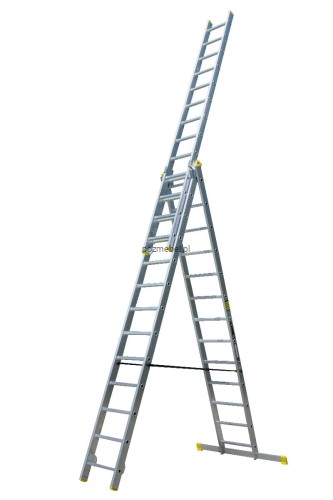 Drabina aluminiowa przemysłowa wielofunkcyjna BS-DW 3x13 150 kg Bayersystem-rozstawiona-maksymalnie.jpg