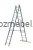 Drabina aluminiowa przemysłowa wielofunkcyjna BS-DW 3x13 150 kg Bayersystem-rozstawiona-na-litere-A.jpg