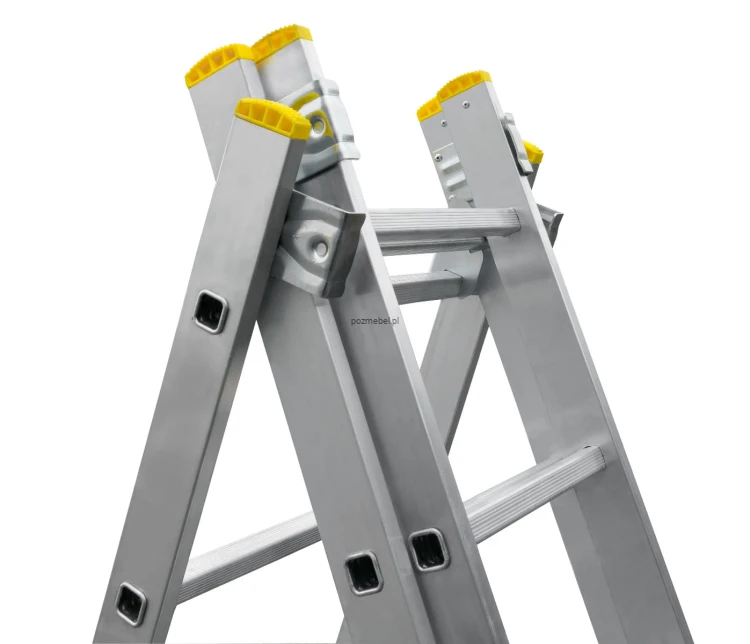 Drabina aluminiowa przemysłowa wielofunkcyjna BS-DW 3x14 150 kg Bayersystem-lacznie-elementow.jpg
