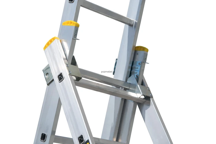 Drabina aluminiowa przemysłowa wielofunkcyjna BS-DW 3x8 150 kg Bayersystem
