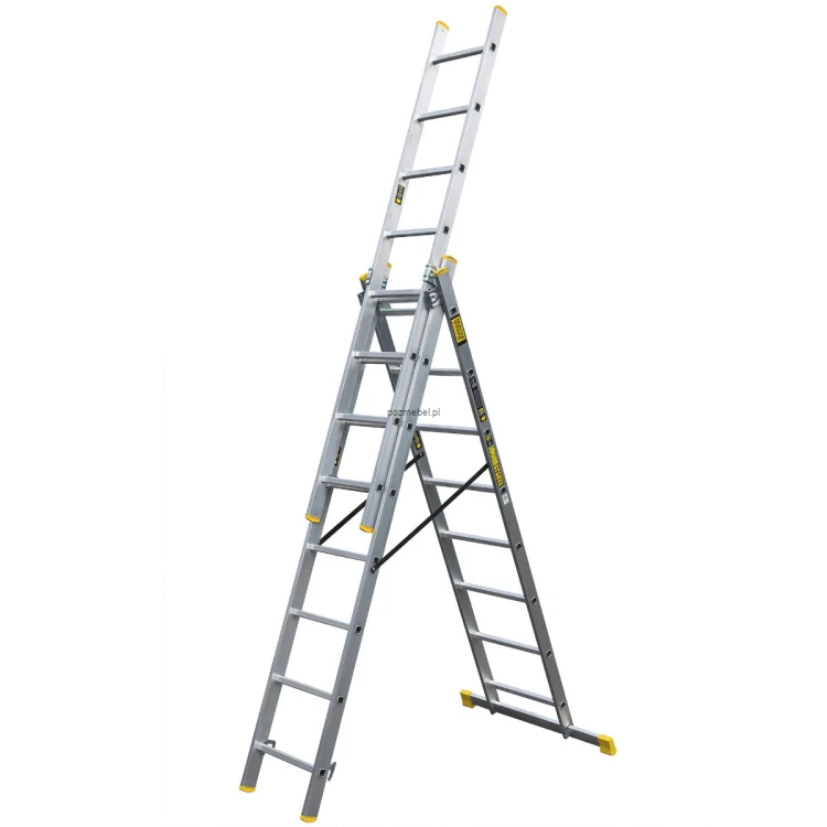 Drabina aluminiowa przemysłowa wielofunkcyjna BS-DW 3x8 150 kg Bayersystem-maksymalnie-rozlozona.jpg