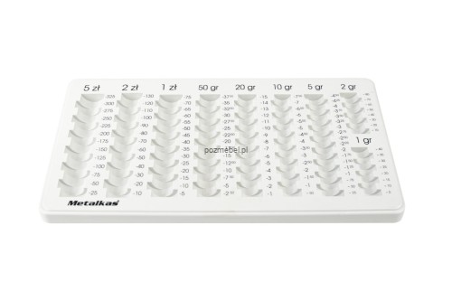 Wkład rolkowo liczący na bilon RLD PLN Metalkas 33 × 18 cm