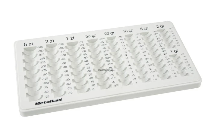 Wkład rolkowo liczący na bilon RLD PLN Metalkas 33 × 18 cm