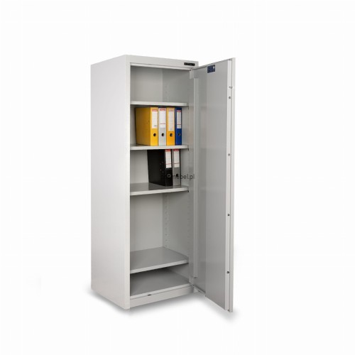 Otwarta szafa na dokumenty poufne MS1M/A 190 klasy A Konsmetal – zamek kluczowy