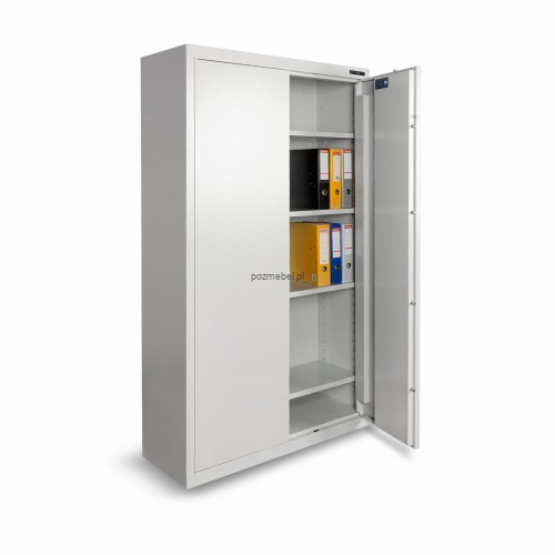 Dwudrzwiowa szafa na dokumenty poufne MS2M/A 190 klasy A Konsmetal - otwarta
